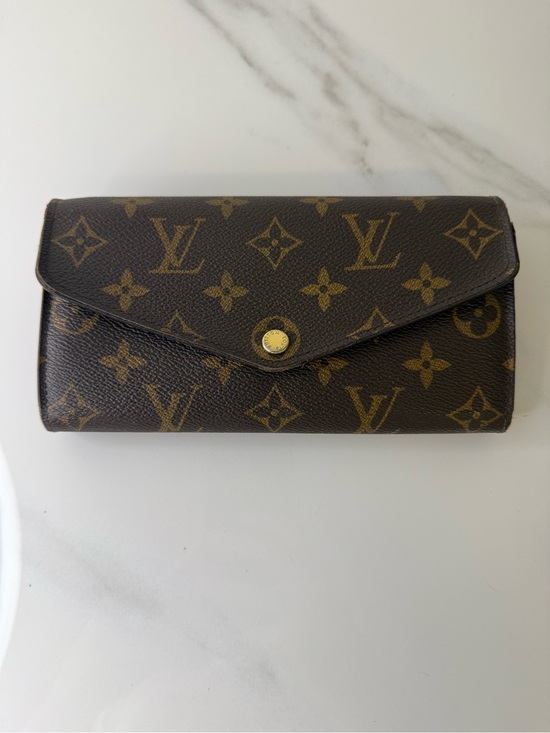 Louis Vuitton Handbags - Louis Vuitton Monogram Sarah Long Wallet Portefeuille Brown